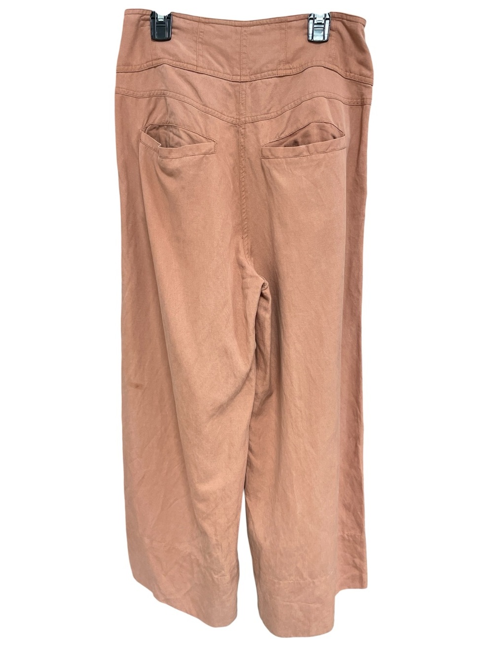 Ulla Johnson Wide-Leg High-Waist Reid Pants Dusty Rose Pink Size 2 - Picture 3 of 16